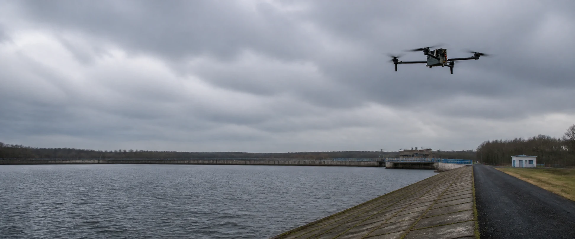 SkyHover nad infrastrukturą wodną — wizualizacja scenariusza